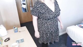 Cuck Husband Watches and Masturbates as my Lover Fucks Me In Hotel Room (mature bbw big boobs cheating wife)