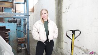 GERMAN SCOUT - German PAWG Student Marie Hardon Squirt while Rough Casting Fuck