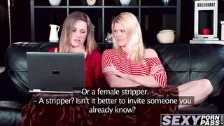 Hot lesbian friends share pussy passion