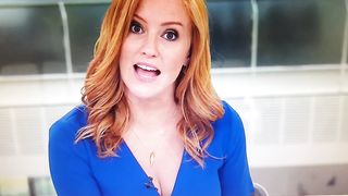 Sarah Jane Mee Sky News more jiggling cleavage 