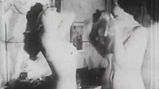 Two Naked Chicks Pleasing Each Other (1930s Vintage)