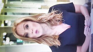 Sarah Jane Mee jiggling clevage 
