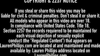 Hot Red Head Lauren Phillips Goes 3 Way with Miranda Miller!