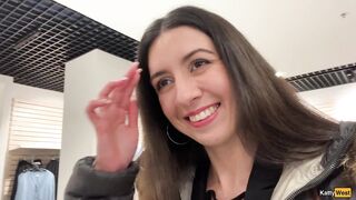 Cumwalk in Public Shopping Mall