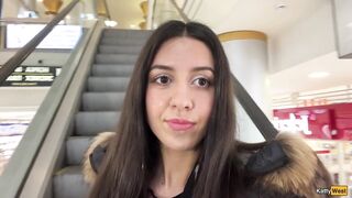 Cumwalk in Public Shopping Mall