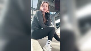 Finding A Spot At The Mall To Cum Hard - Public Orgasm - Outdoors