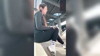 Finding A Spot At The Mall To Cum Hard - Public Orgasm - Outdoors