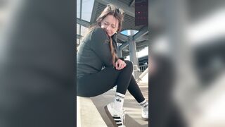 Finding A Spot At The Mall To Cum Hard - Public Orgasm - Outdoors