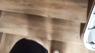 Apartment viewing escalates part 1 - My landlord inseminates my hairy cunt