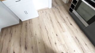Apartment viewing escalates part 1 - My landlord inseminates my hairy cunt