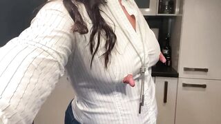 Free my huge nipples - Eva the HuCow