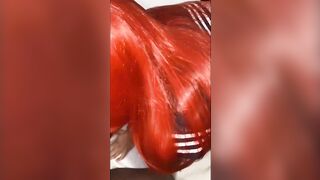 Beautiful redhead getting fucked by her friend's stepbrother - Breaking the ass of a beautiful young redhead penetration without lubricants
