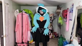 Plush Gardevoir Hoodie and PVC Layers, Breathplay, and Poke Ball Gag