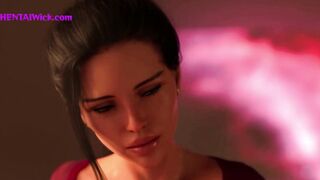 Hard and Long Night with Busty Milf, Her Pussy is Very Tight - 3D Animation HQ