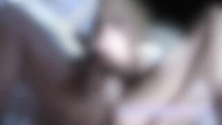 Big Tits Blonde Fucks Her Pussy with Glass Dildo