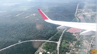 Risky public blowjob on a plane - we got caught!