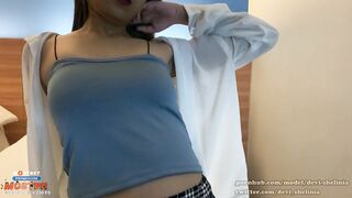 Fuck With Beautiful Asian Students. He Cum Inside Her Accidentally