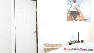 Busty MILF tribbing teenage stepdaughter 