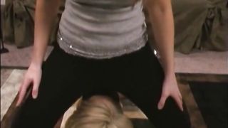 JC Lesbian Femdom and facesitting with making of