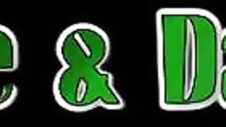 Busty lesbian MILFs have hardcore lick session on the sofa