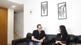 I CATCH MY STEPFATHER FUCKING MY GIRLFRIEND AND SHE ASKS ME TO BREAK HER ASS HARD SO HE DOESN'T LEAVE HER