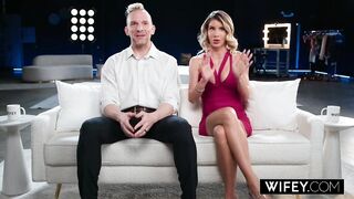 WIFEY Fit Blonde Hotwife Cassie Bender Gets A BBC Creampie In Front Of Hubby