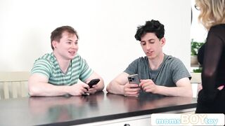 Sensual Milf Crystal Clark has Her Two Boy Toys Satisfy Her Sexual Needs Over...