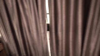 Neighbor come to bed with us but don't move too much to fuck on the sly.