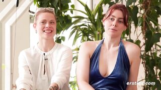 Ersties - Zora And Sarah K Have Kinky Lesbian Fun With Blindfold And Anal Penetration