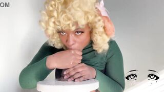 Huge titty Coworker gives you Sloppy Titty fuck/ blowjob - Jadeenasty