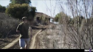 3 Girl 1 Guy - Freaky Hike Turns into Reverse Gangbang Femdom Blowjob