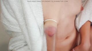 Stretching 18-year-old breasts