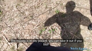 Public Agent - Real amateur Czech shy teen displays her body in public and talked into sex