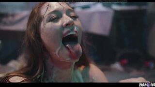 Parasited Femdom Investigation - Horny Lesbian Foursome with Male Bondage, Anal & Creampie Cleanup