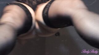Black stockings for stepmom on the table