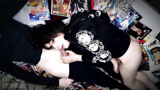 NEET PERVERT'S DIRTY ROOM BLOWJOB - Wow, You Live Like This? - Faye Lockwood