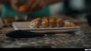 18 Year Old Teenager Sushi Party Turns Into Crazy Orgy - Reverse Gangbang Foursome