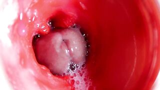 CAMERA INSIDE PUSSY: POWERFULL CUM IN PUSSY! BEST Internal ASMR in 4K MORE SPERM