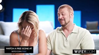 WIFEY Cock Hungry Blonde Hotwife Sadie Rose Gets Creampied In Front Of Hubby