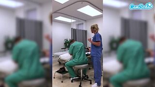 Hot Fit MILF Nurse Gets Fired For Showing Pussy