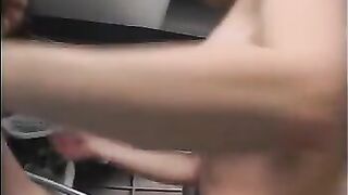 Older blonde with brunette - an ass licking good time