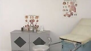 Female Doctor Tend To Cherry's Hairy Red Snatch