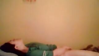 Fingering my clit to an intense orgasm