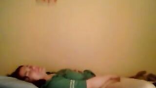 Fingering my clit to an intense orgasm