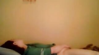 Fingering my clit to an intense orgasm