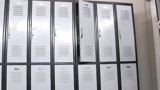 LESBIAN STRAPON FUCKING IN THE LOCKER ROOM...usb