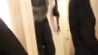 strap on fuck in changing room 