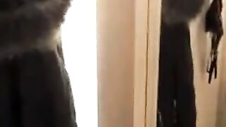 strap on fuck in changing room 