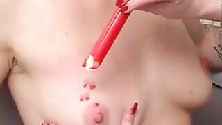 Blonde Slave and servant in bath