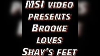 Brooke loves shay's feet